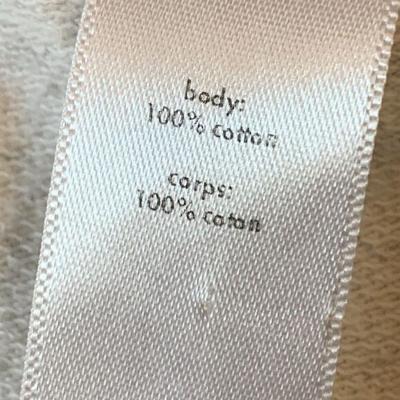 COWL NECK, by LUCY, cotton, SP, great condition, off white w/gray under tone - Picture 6 of 9